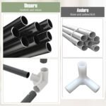 Maniežas kūdikiams su 50 kamuoliukų ir dvejomis durelėmis (Tamsiai pilka) – Paveikslėlis 3