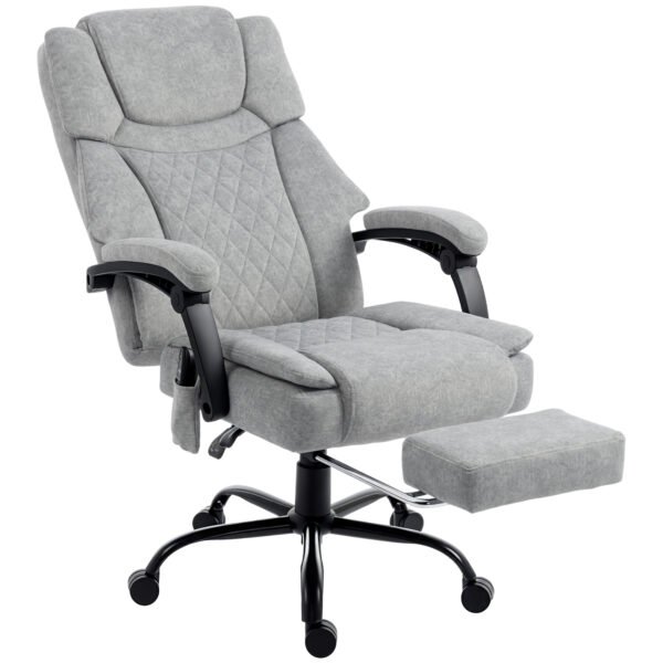 Masažinė biuro kėdė su šildymo funkcija ir atlenkiamu atlošu