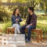 Masyvios medienos sodo suoliukas su tikmedžio aliejaus apdaila (Natūrali) – Paveikslėlis 5