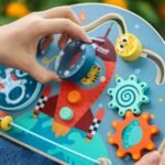 Medinė lavinimo lenta 6in1, raketos formos – Paveikslėlis 11