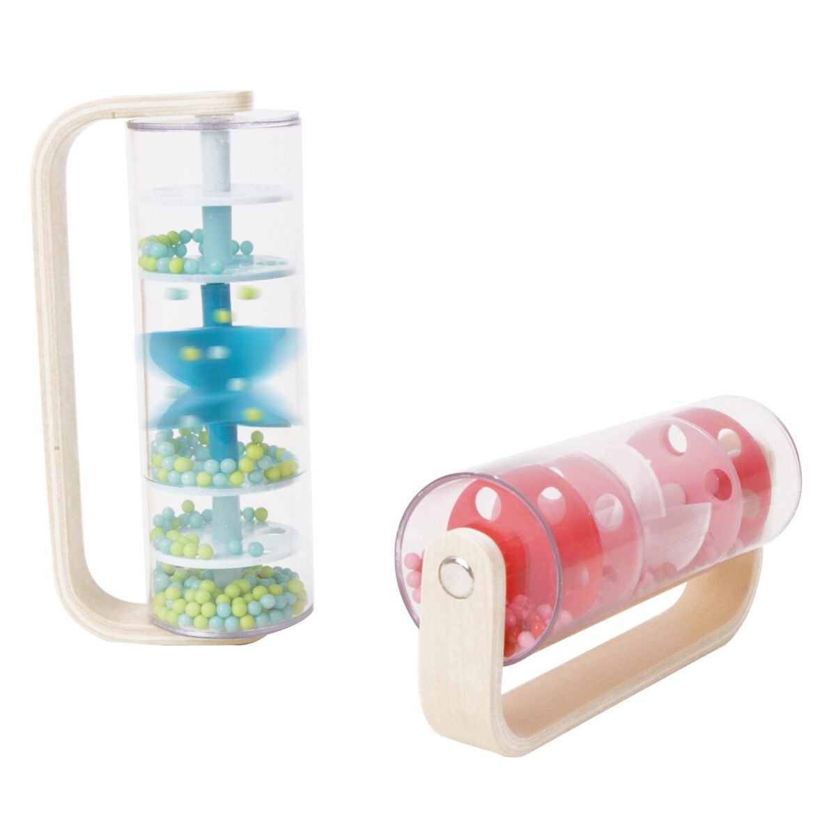 Medinė lietaus lazdelė su raudonais kamuoliukais – Paveikslėlis 11