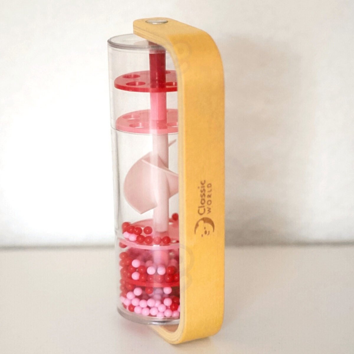 Medinė lietaus lazdelė su raudonais kamuoliukais – Paveikslėlis 7