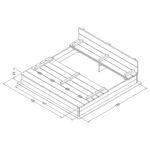 Medinė smėlio dėžė su suoliukais XXL 150x150, antracito – Paveikslėlis 8