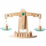 Medinės pusiausvyros svarstyklės su svarmenimis – Paveikslėlis 7