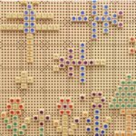 Medinės spalvotos deimantinės kaladėlės lavinimo lentai, 72 vnt. – Paveikslėlis 4