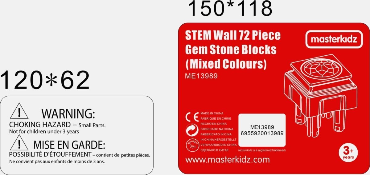 Medinės spalvotos deimantinės kaladėlės lavinimo lentai, 72 vnt. – Paveikslėlis 9