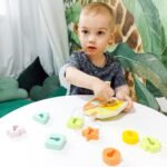 Medinės veriamosios kaladėlės su nameliu ir raktu, 11 dalių – Paveikslėlis 11