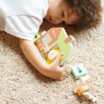 Medinės veriamosios kaladėlės su nameliu ir raktu, 11 dalių – Paveikslėlis 6