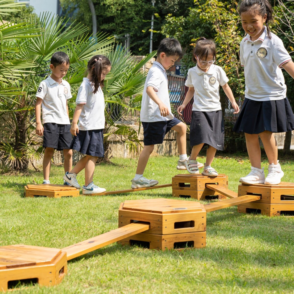 Medinis XXL modulinis balanso ir motorikos takas – Paveikslėlis 2