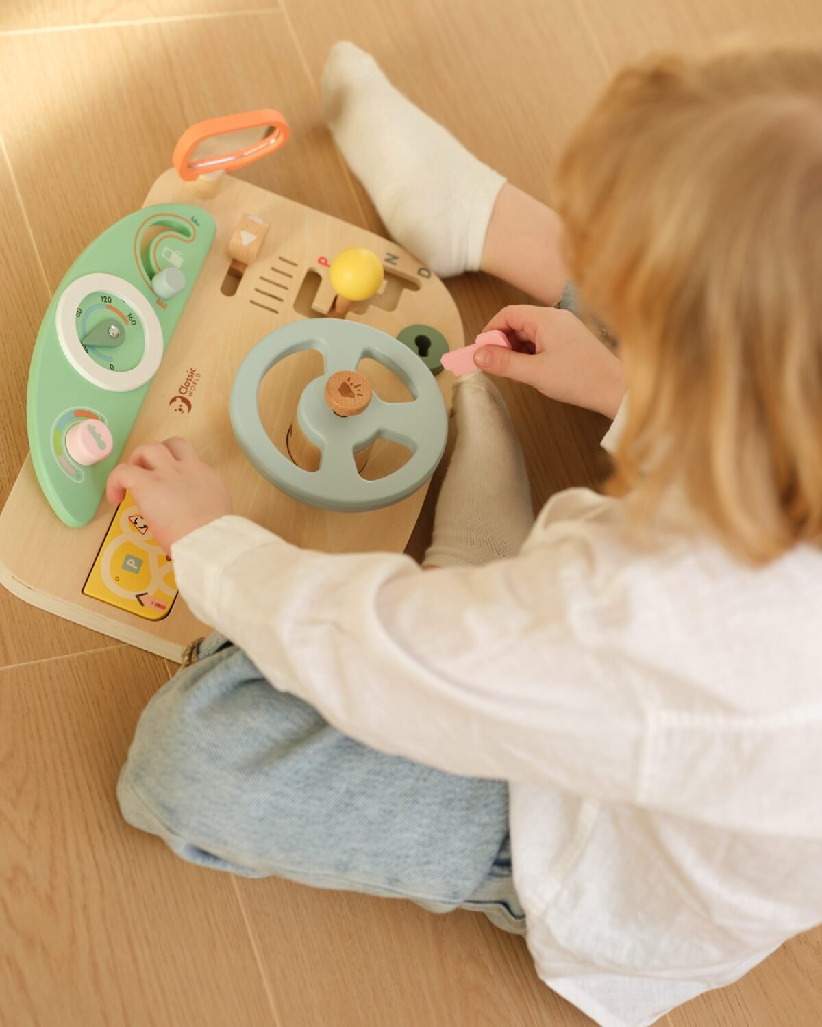 Medinis lavinamasis vairavimo pultas su garsais ir priedais – Paveikslėlis 17