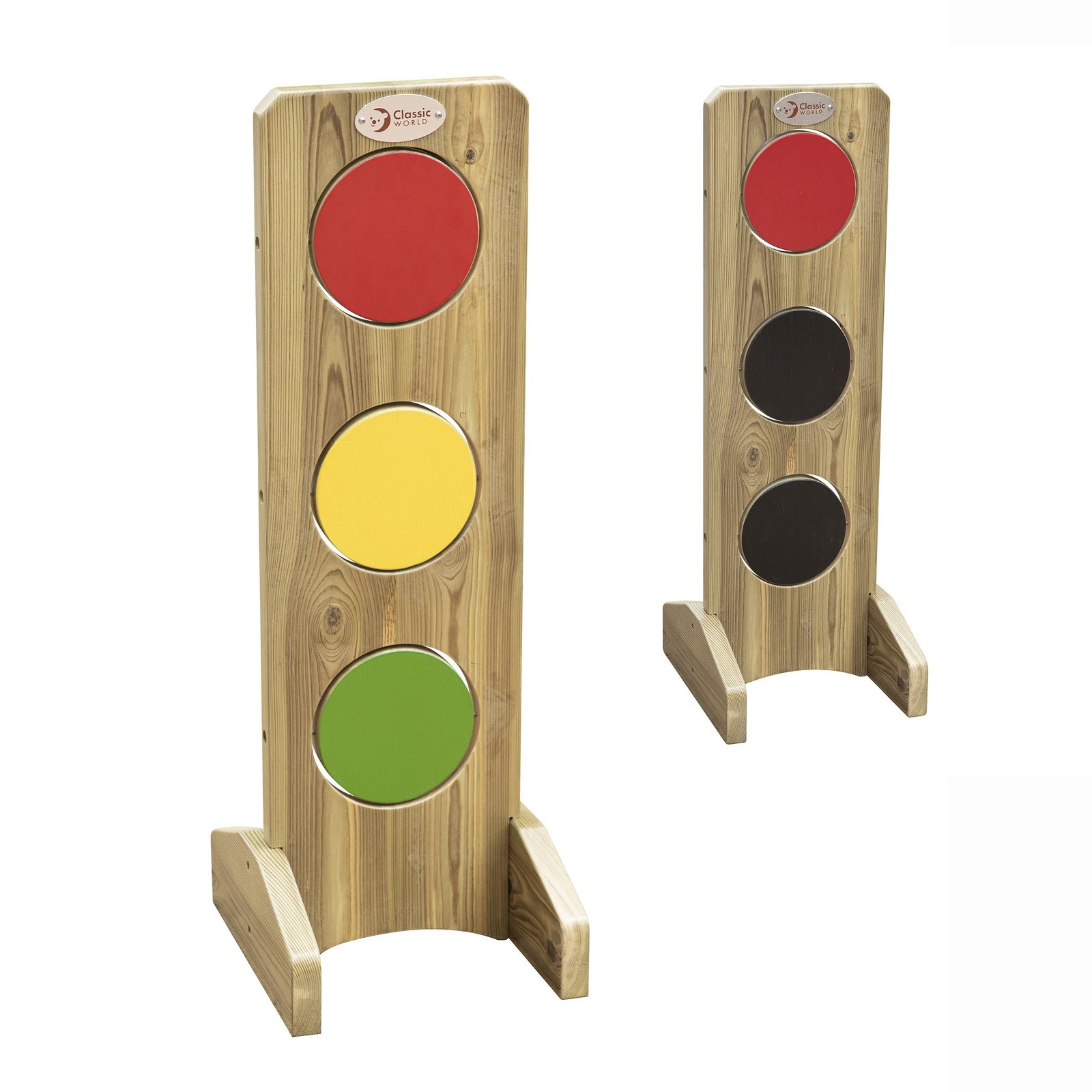 Medinis šviesoforas eismo taisyklėms su keičiamais diskais