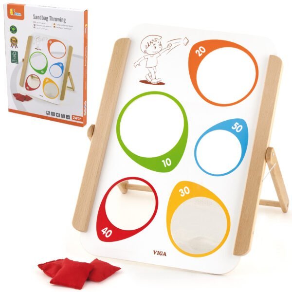 Medinis taiklumo žaidimas su maišeliais