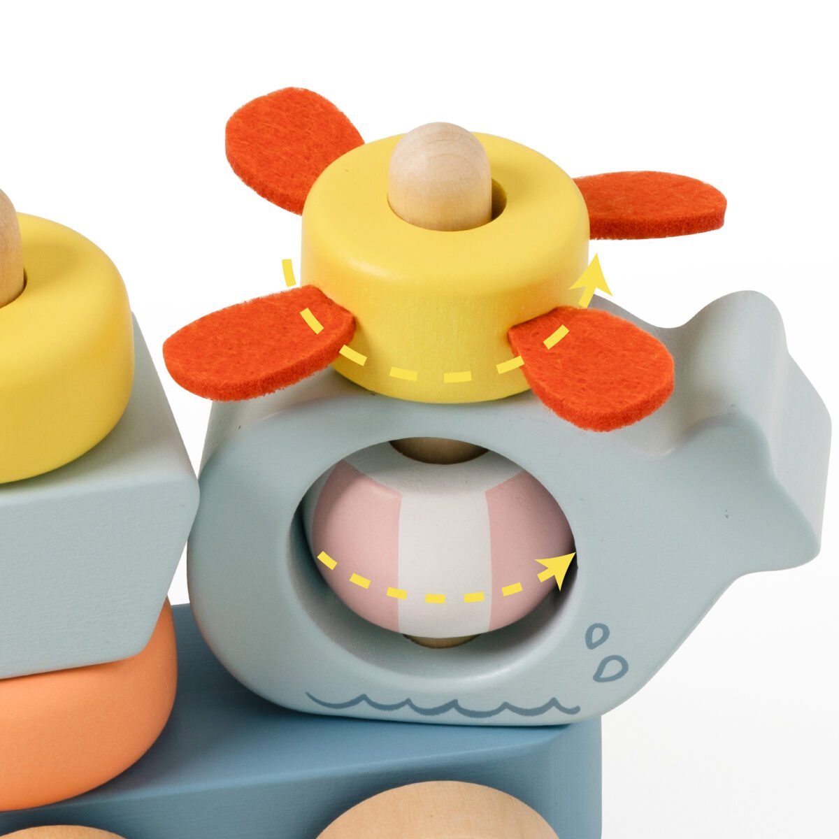 Medinis vandenyno traukinukas-rūšiuoklis 28 dalių – Paveikslėlis 6