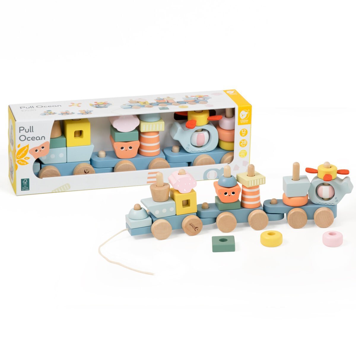 Medinis vandenyno traukinukas-rūšiuoklis 28 dalių – Paveikslėlis 8