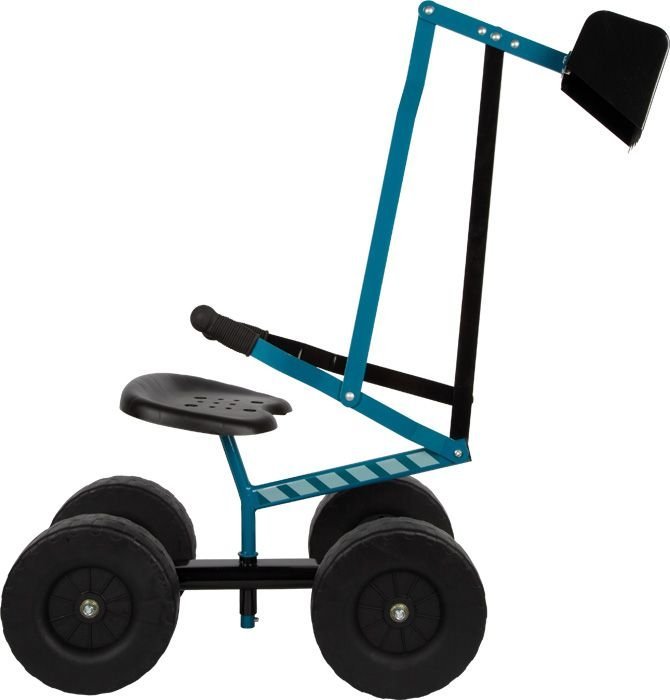 Mėlynas mini sodo ekskavatorius vaikams