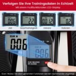 Mini elipsinis treniruoklis su reguliuojamu magnetiniu pasipriešinimu ir LCD monitoriumi (Juoda) – Paveikslėlis 4