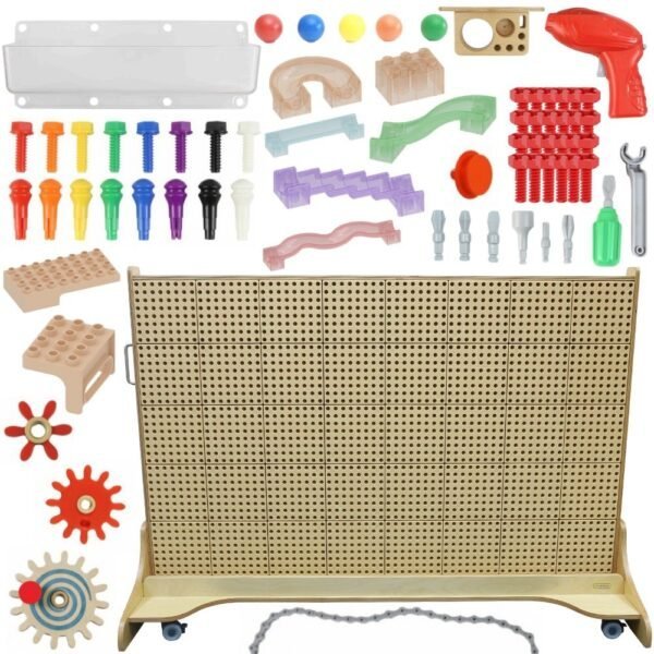 Mobili lavinamoji kūrybinė STEM lenta su priedų rinkiniu