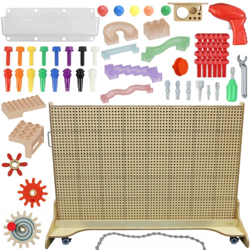 Mobili lavinamoji kūrybinė STEM lenta su priedų rinkiniu