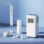 Mobilus 3in1 oro kondicionierius su LED ekranu ir laikmačiu