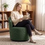 Modernus sukamasis fotelis su 360° pasukimu ir ergonomine atrama