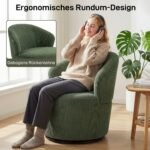 Modernus sukamasis fotelis su 360° pasukimu ir ergonomine atrama