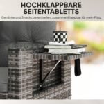 Modulinė dvivietė rotango sofa su ištraukiamais šoniniais staliukais – Paveikslėlis 5