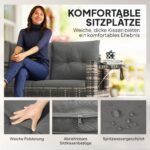 Modulinė dvivietė rotango sofa su ištraukiamais šoniniais staliukais – Paveikslėlis 7