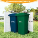 Modulinė lauko užtvara su tvirtinimo kuolais (Balta) – Paveikslėlis 2