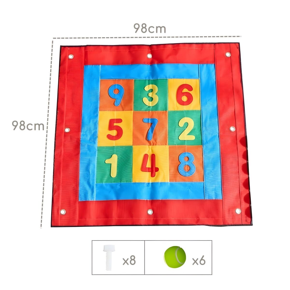 Mokomasis metimo taikinys su skaičiais ir lipukais – Paveikslėlis 4