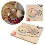 Montessori edukacinė rankų koordinacijos lavinimo lenta