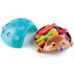 Montessori ežiukas rūšiuoklis skaičiams ir spalvoms su spalvotais spygliais – Paveikslėlis 11