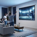 Motorizuotas projektoriaus ekranas 100 colių (4:3 formatas) – Paveikslėlis 2