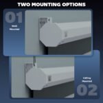 Motorizuotas projektoriaus ekranas 100 colių (4:3 formatas) – Paveikslėlis 8