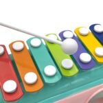 Muzikinė mašinėlė-rūšiuoklė su cimbolais žalia – Paveikslėlis 3