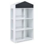 Namelio formos vaikiška knygų lentyna su kreidine rašymo lenta (Balta)