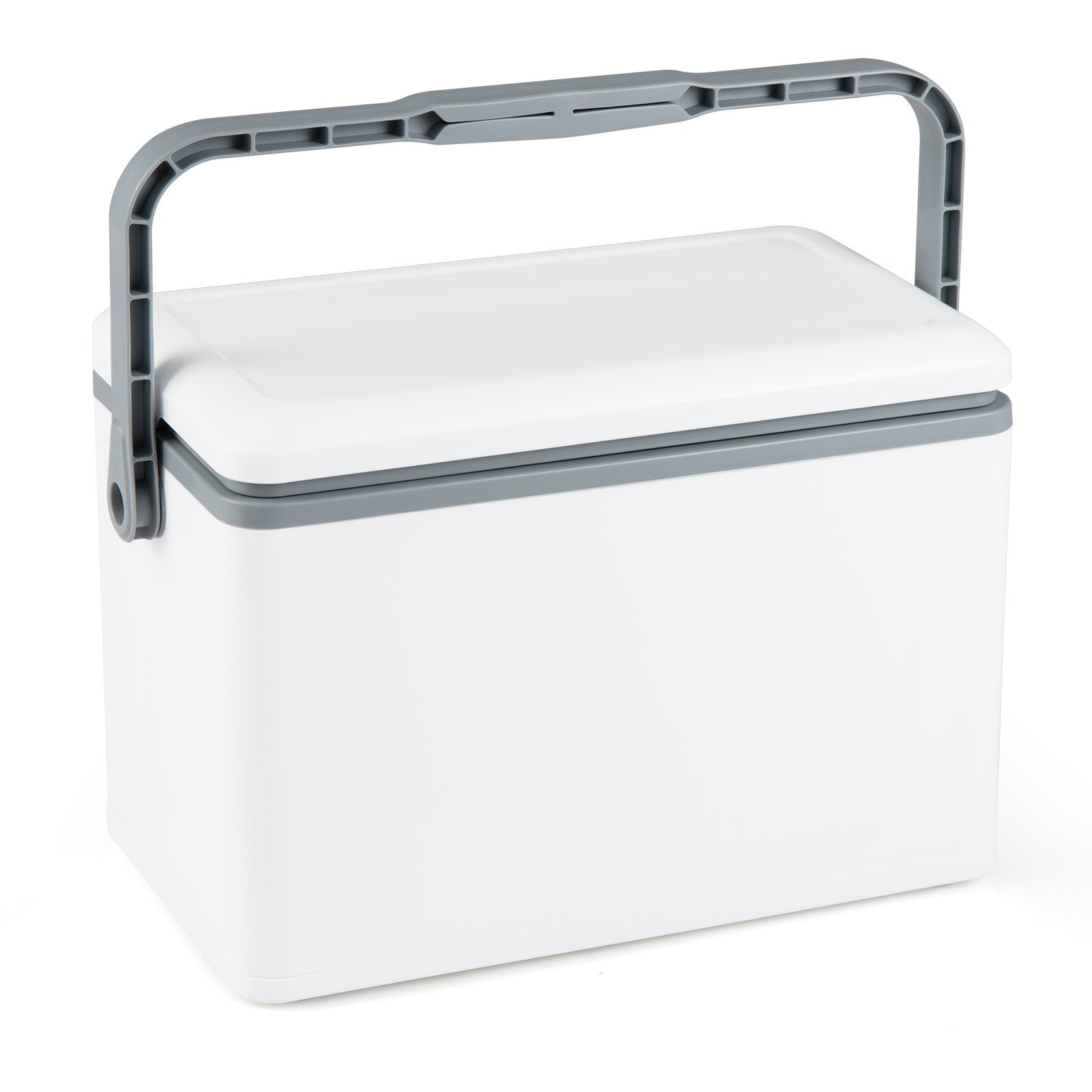 Nešiojama 12 l izoliuota aušinimo dėžė su kietu korpusu (Balta)