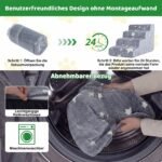 Neslystantys 3 pakopų šunų laiptai su švytinčiais elementais (Pilka) – Paveikslėlis 4