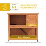 Oro sąlygoms atsparus triušių namelis su 2 išimamais padėklais – Paveikslėlis 5