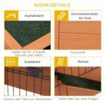 Oro sąlygoms atsparus triušių namelis su 2 išimamais padėklais – Paveikslėlis 7