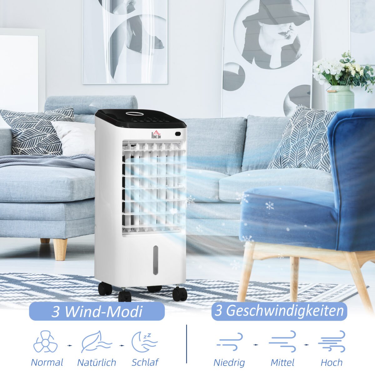 Oro vėsintuvas 3-in-1 su laikmačiu ir osciliacija – Paveikslėlis 6