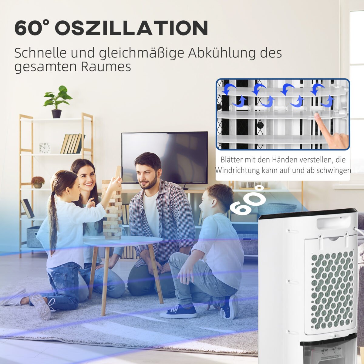 Oro vėsintuvas 3-in-1 su laikmačiu ir osciliacija – Paveikslėlis 8