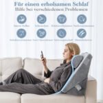 Ortopedinis 3 dalių pleištinių pagalvių rinkinys su atminties putomis (Pilka) – Paveikslėlis 5