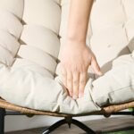 PE ratano lauko krėslas su minkšta pagalvėle – Paveikslėlis 9