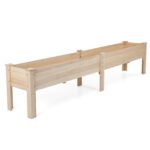 Paaukštinta eglės medžio lysvė su dviem sodinimo skyriais (Natūrali)