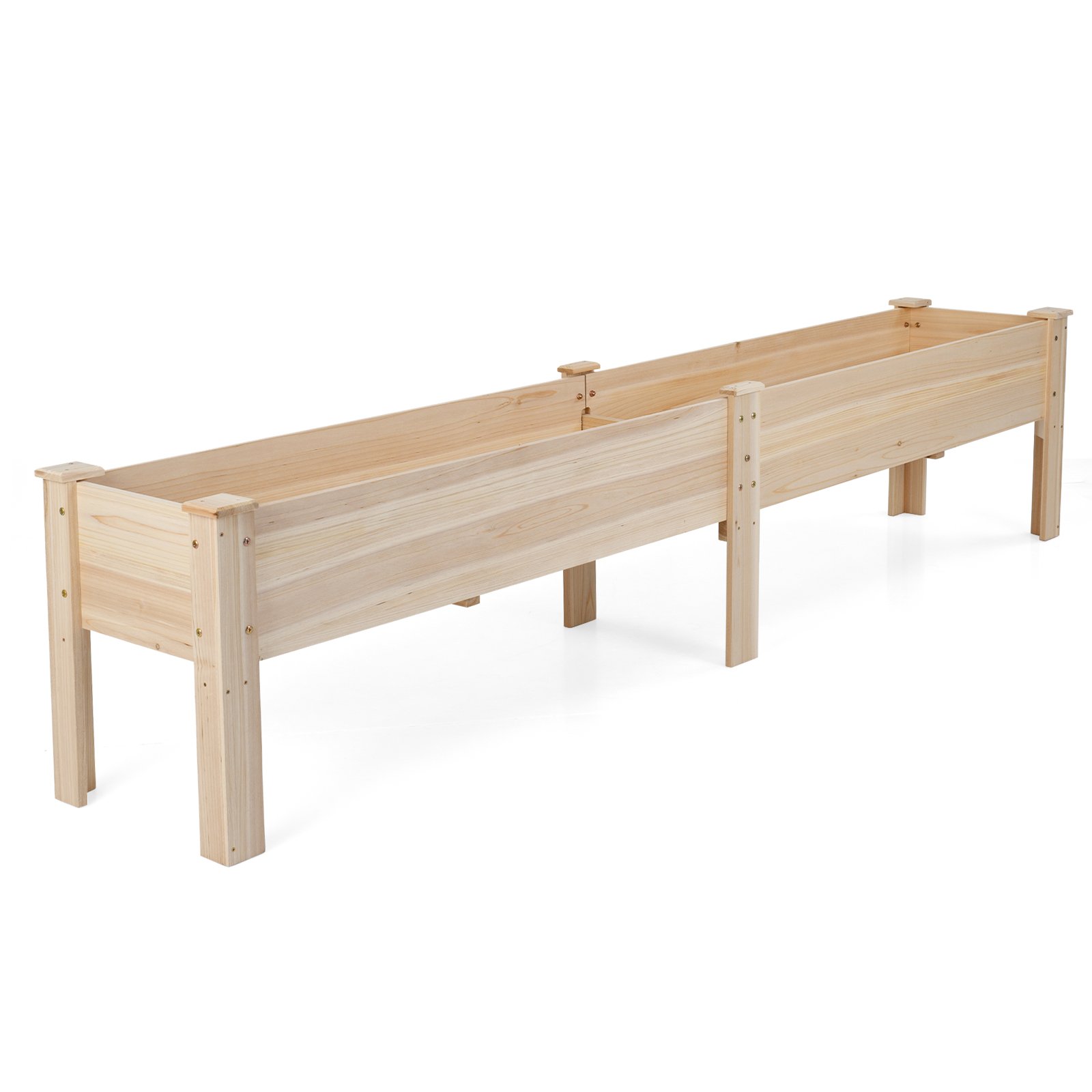 Paaukštinta eglės medžio lysvė su dviem sodinimo skyriais (Natūrali)