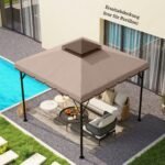 Pakaitinis dviaukštis paviljono stogelis 3x3 m su drenažo angomis – Paveikslėlis 7