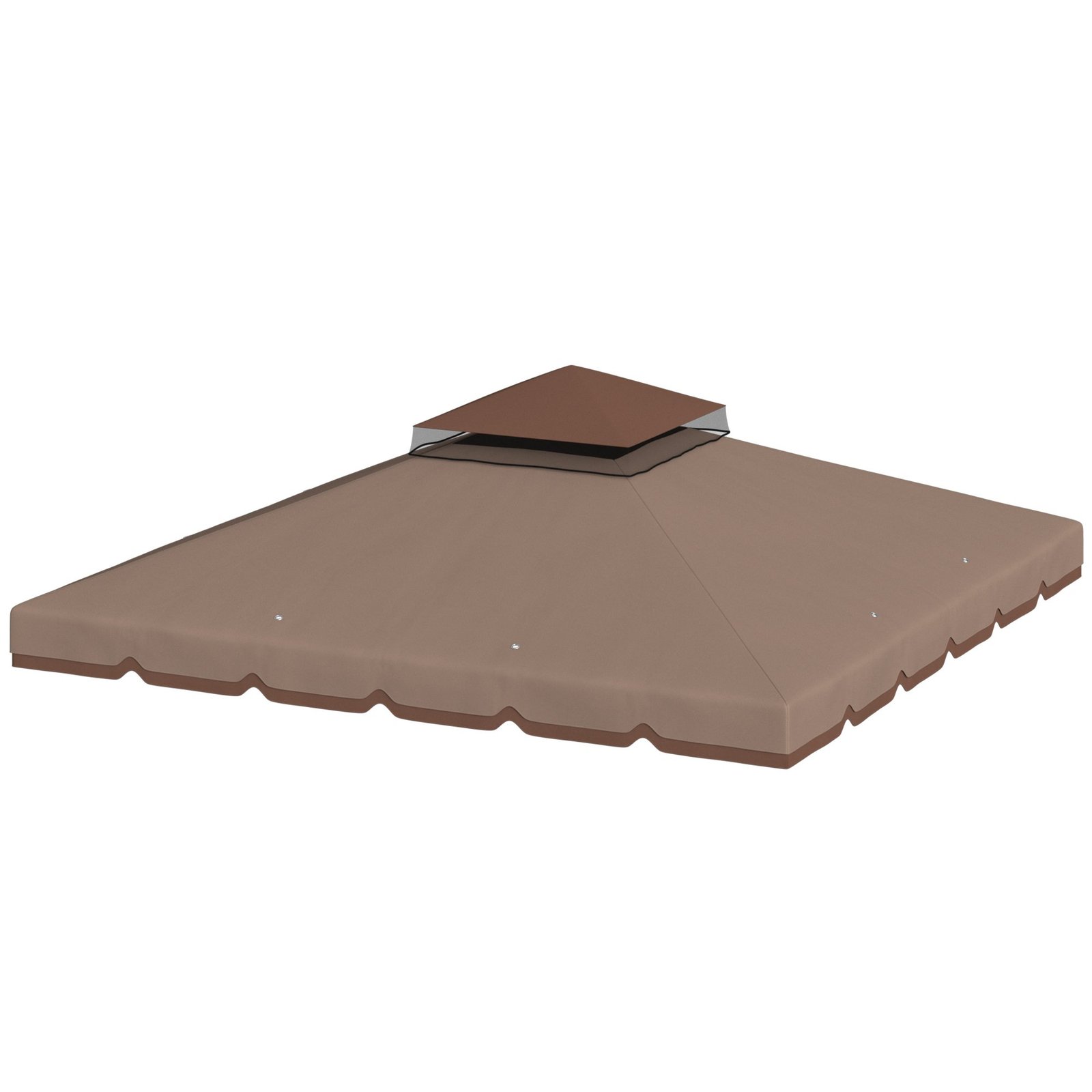 Pakaitinis dviaukštis paviljono stogelis 3x3 m su drenažo angomis