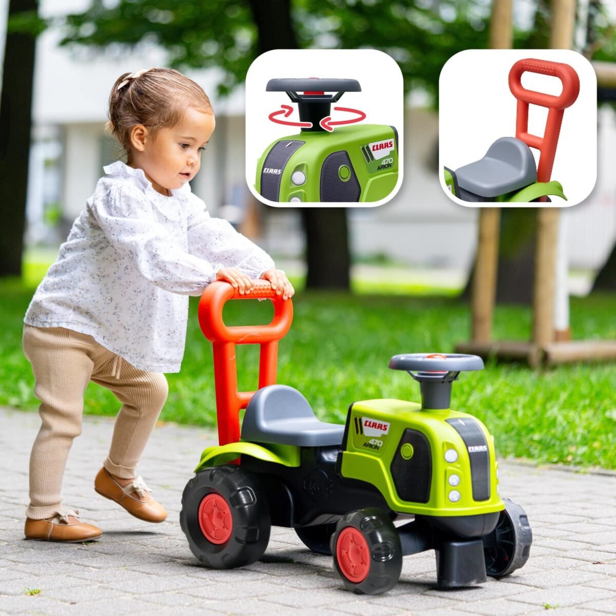 Paspirtukas-traktorius stumdukas Claas Arion 470 su garso signalu – Paveikslėlis 4