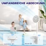 Pastatomas ventiliatorius su 3 režimais ir automatiniu pasukimu – Paveikslėlis 6