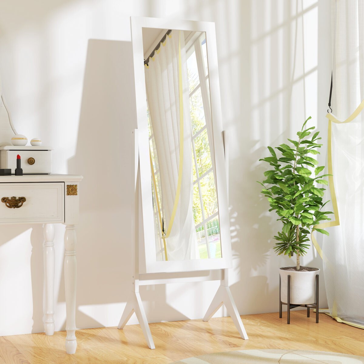 Pastatomas viso ūgio veidrodis reguliuojamu pasvirimo kampu – Paveikslėlis 8